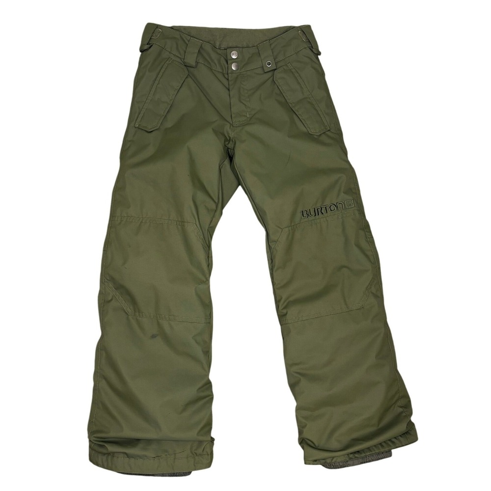 Burton Boys Parkway Snowboard Ski Pants M 10-12 Green DRYRIDE Insulated